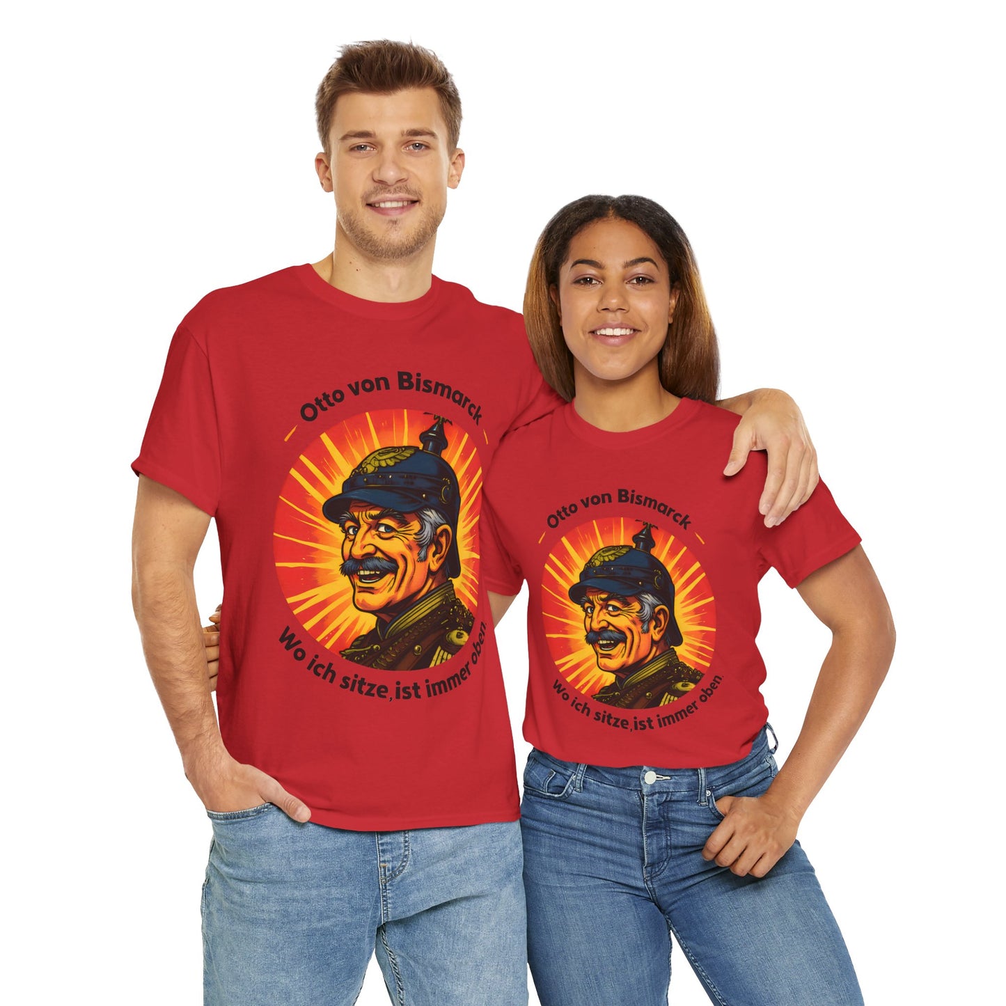 Unisex T-Shirt mit Bismarck und Zitat - Deutschland