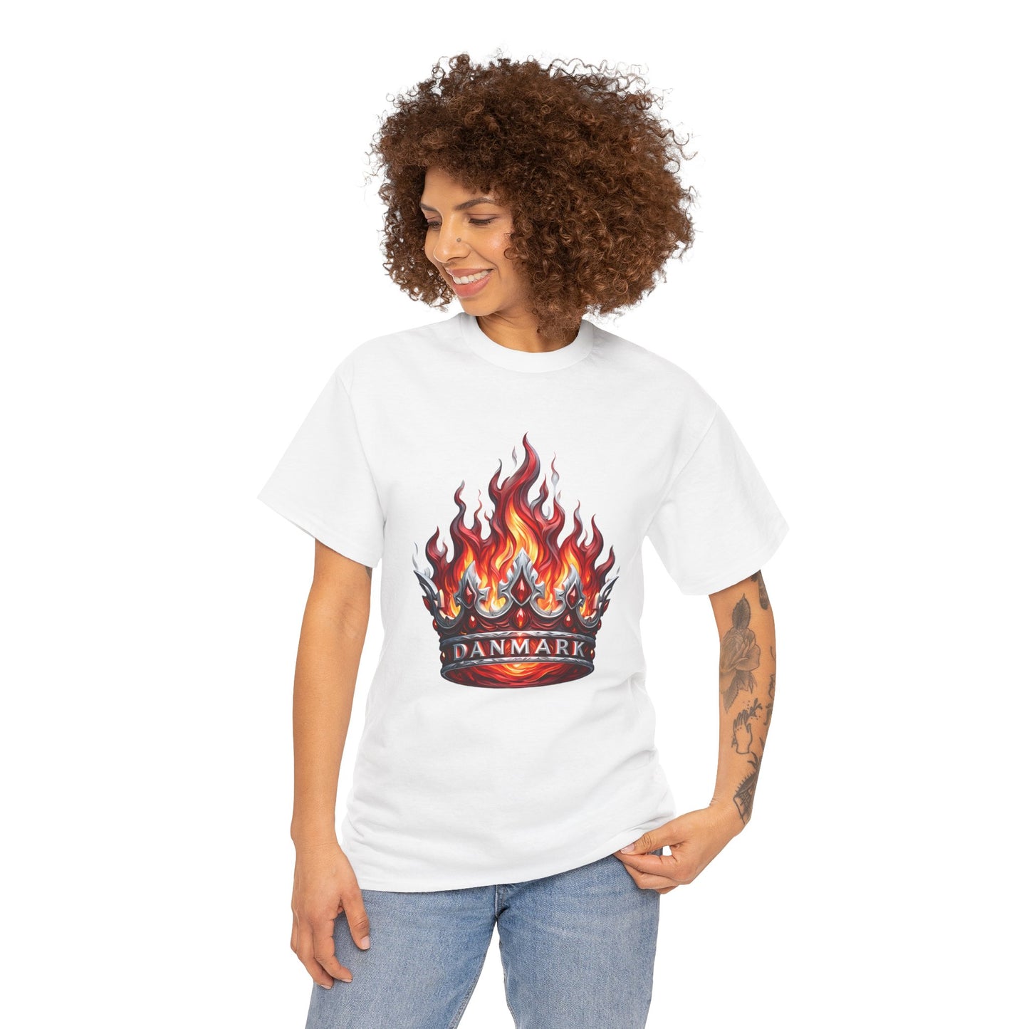 Unisex T-Shirt with Crown - Denmark