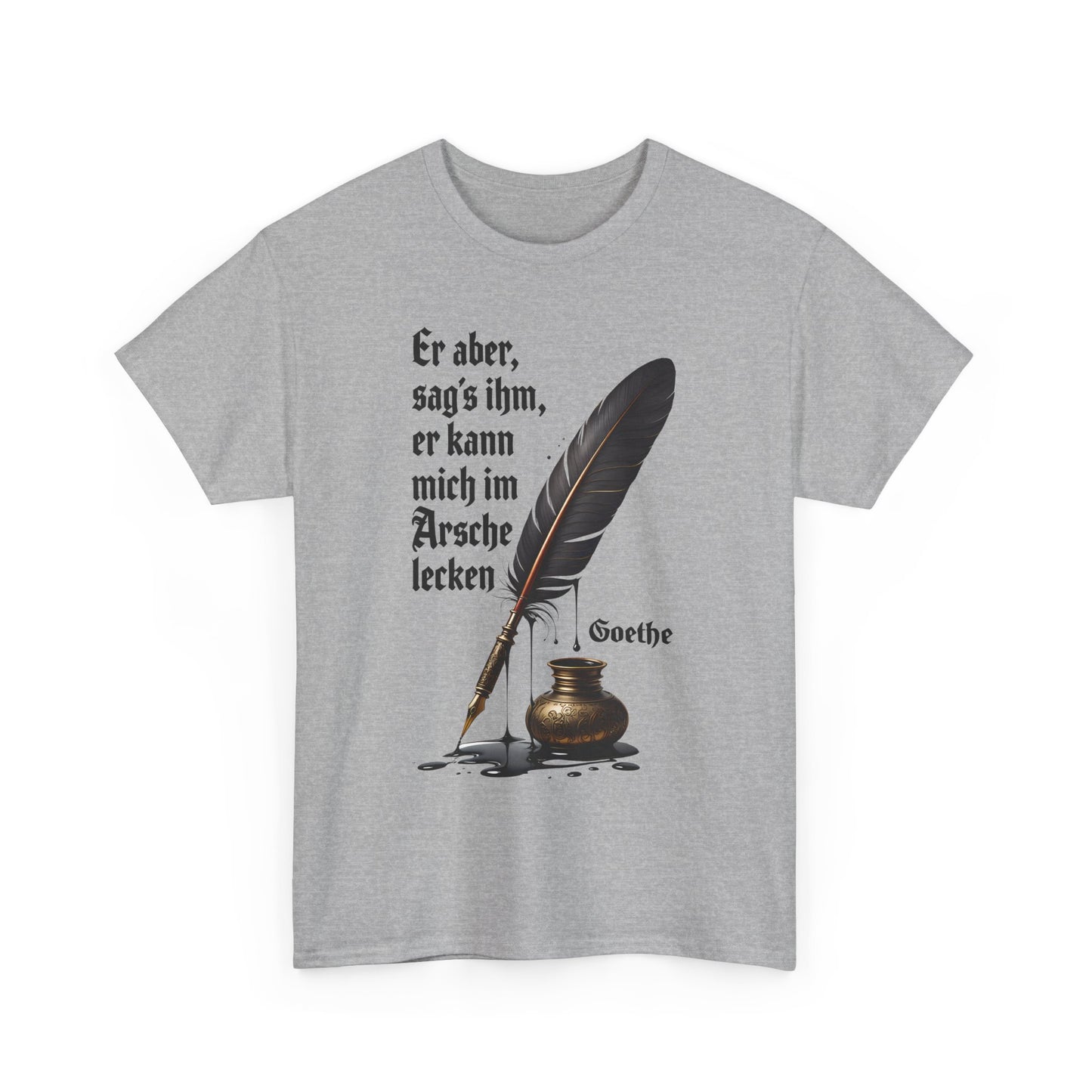 Unisex T-Shirt mit Zitat - Goethe
