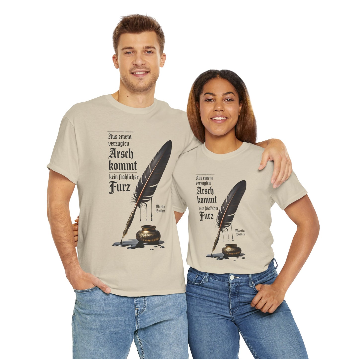Unisex T-Shirt mit Zitat - Martin Luther