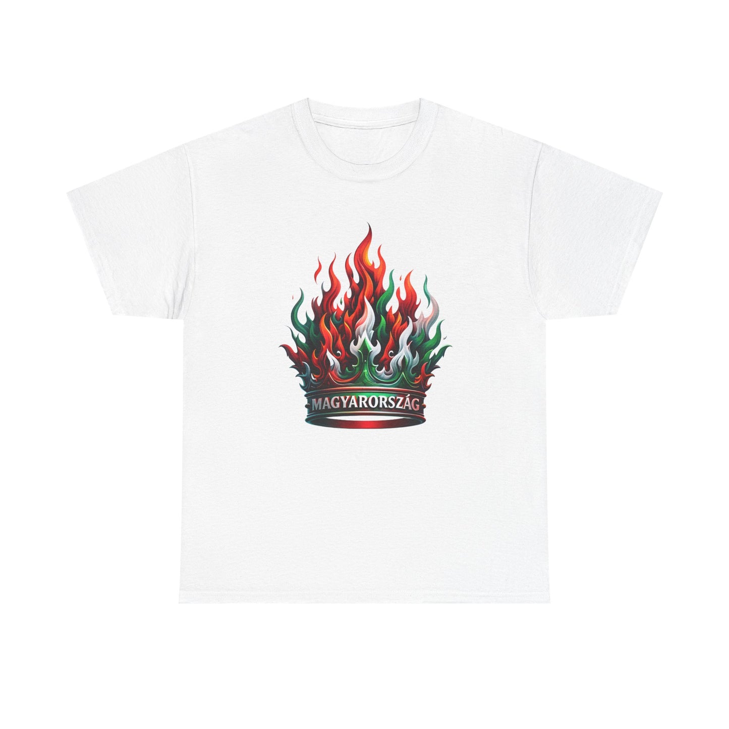 Unisex T-Shirt with Crown - Hungary