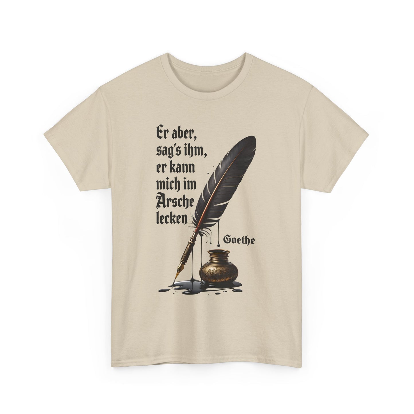 Unisex T-Shirt mit Zitat - Goethe
