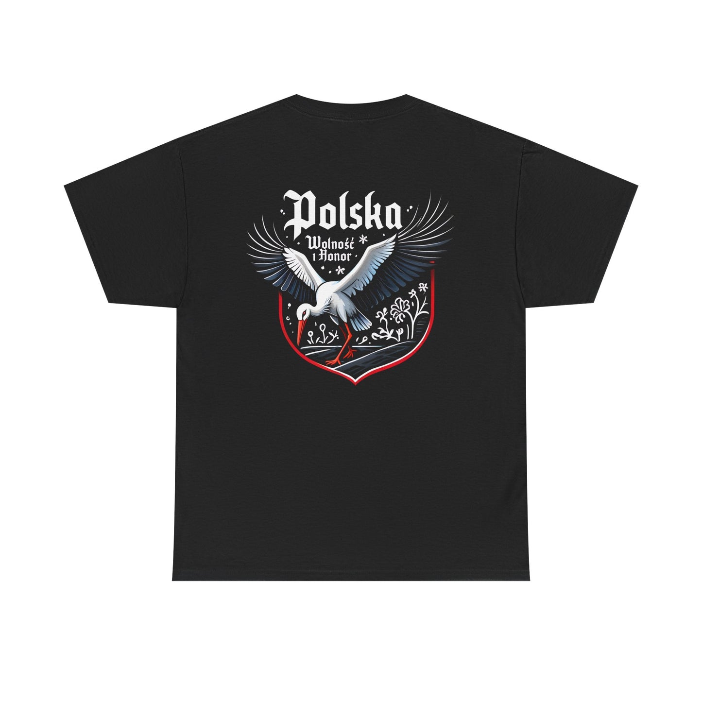 Unisex T-Shirt mit Storch und Spruch - Polen