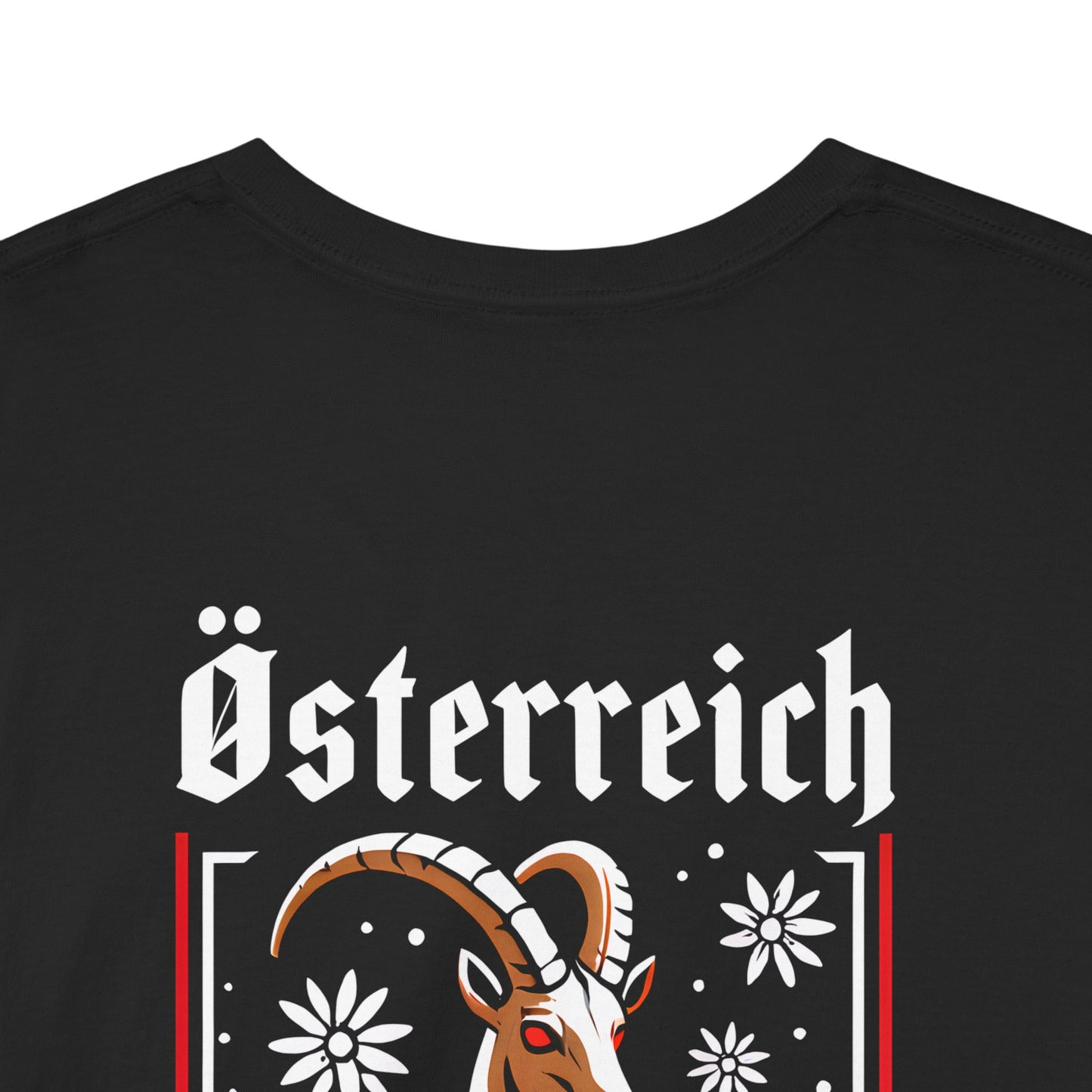 Unisex T-Shirt mit Steinbock und Spruch - Österreich