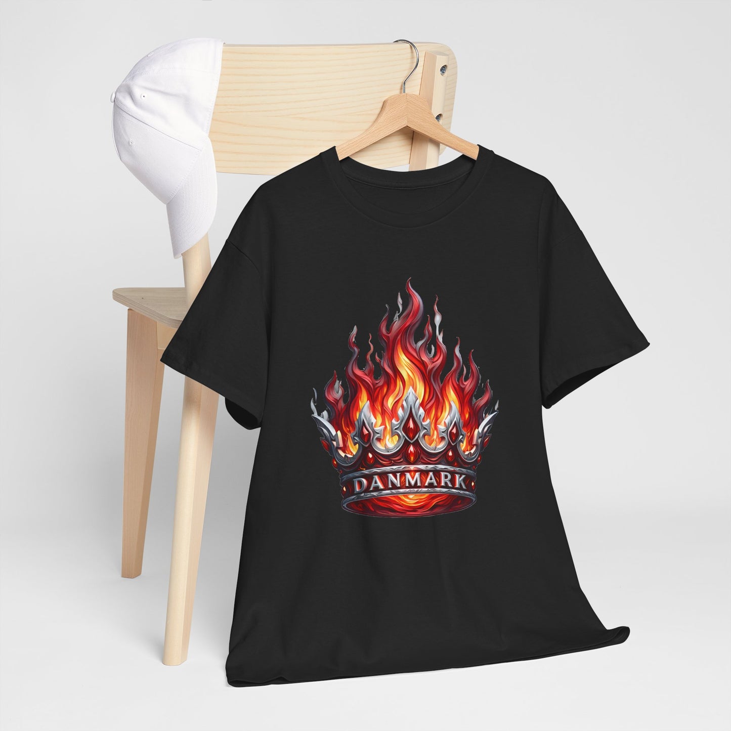 Unisex T-Shirt with Crown - Denmark