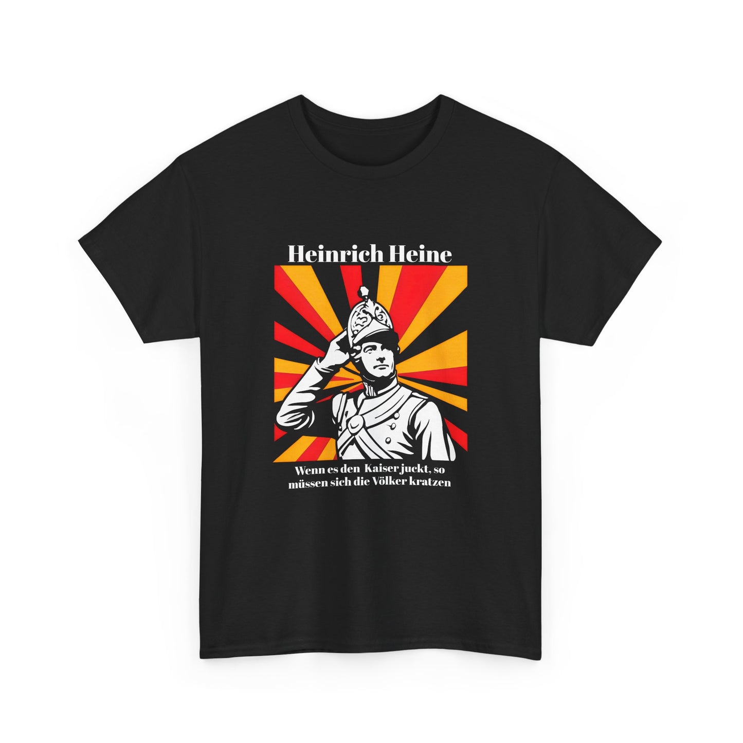 Unisex T-Shirt mit Zitat - Heinrich Heine