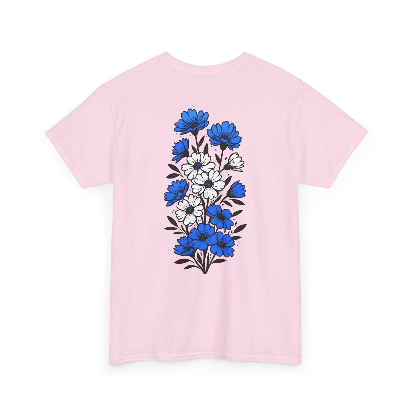 T-Shirt mit Blumen - Griechenland (Druck hinten)