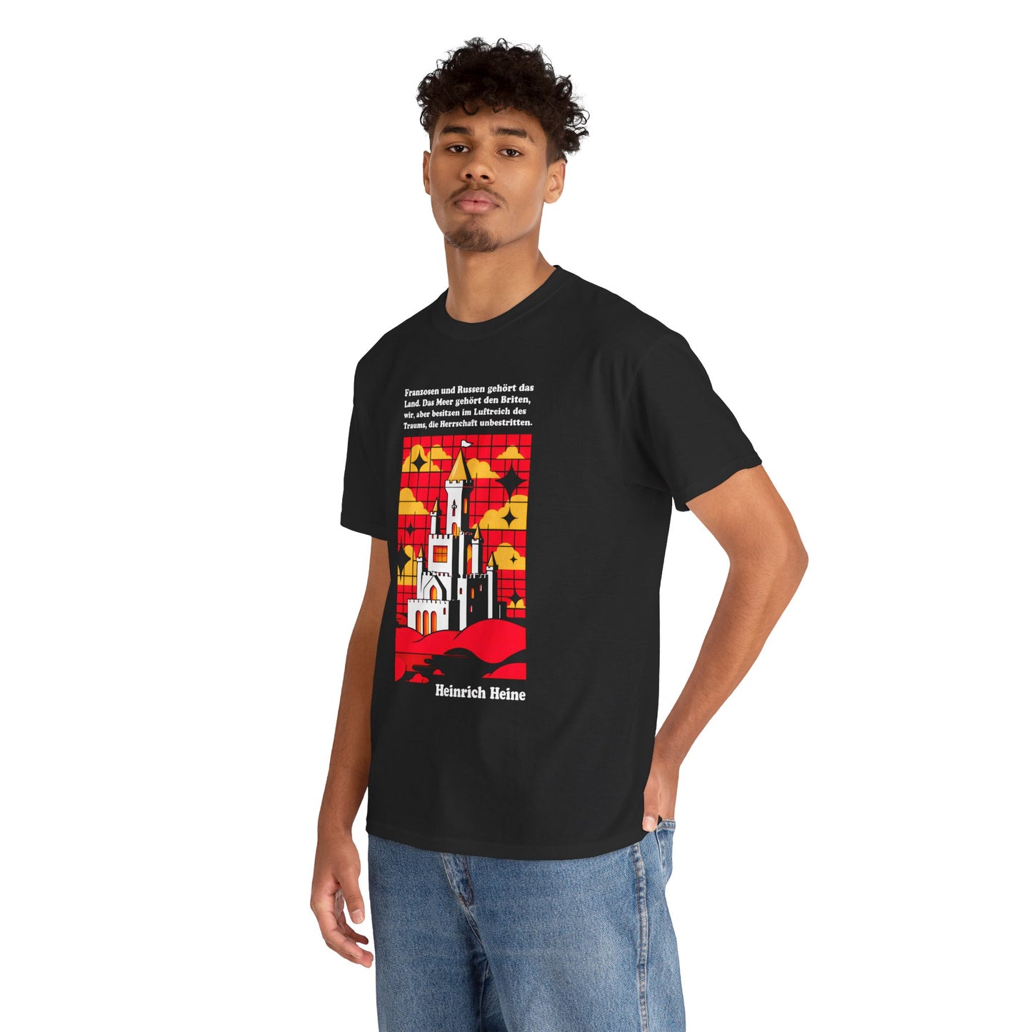 Unisex T-Shirt mit Zitat - Heinrich Heine