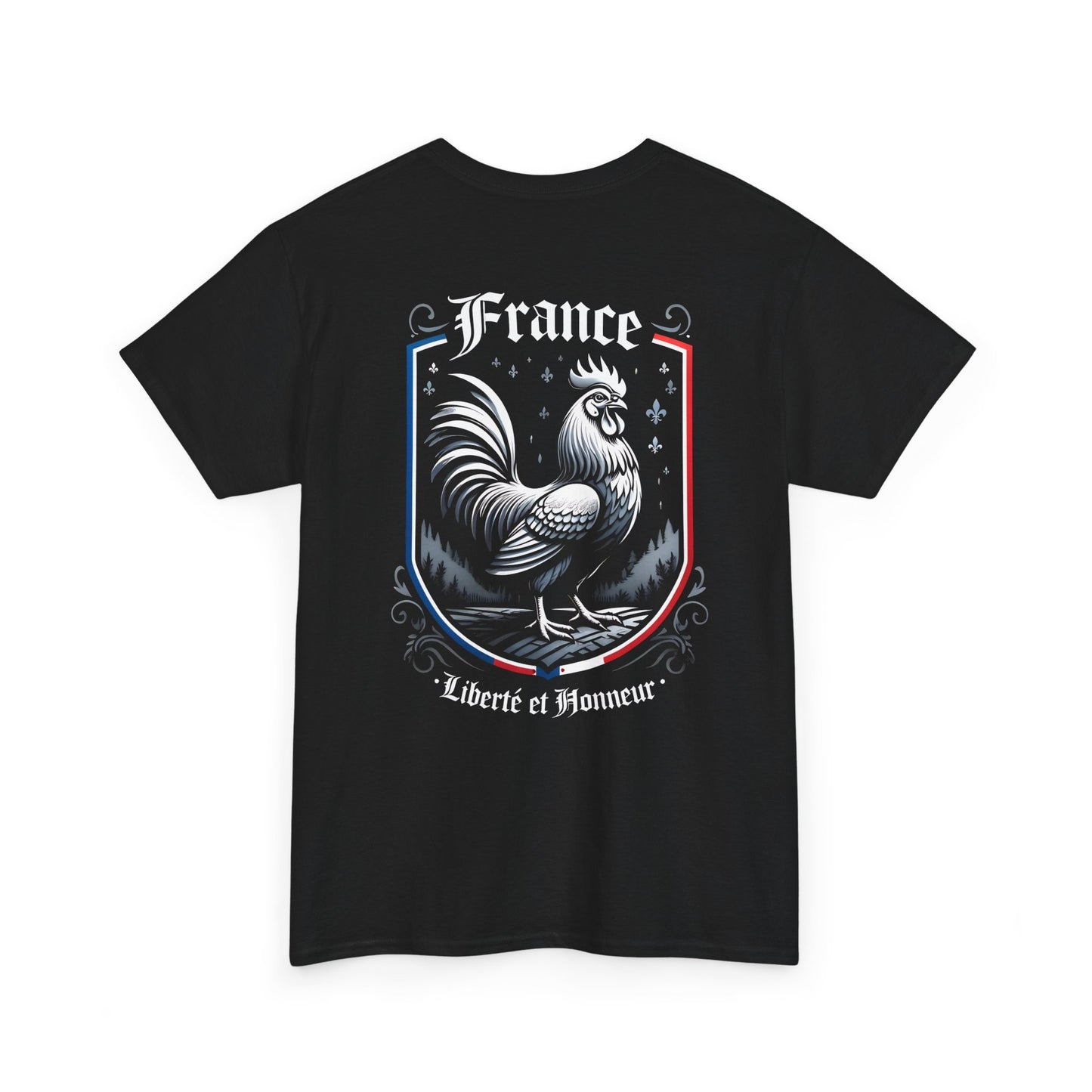 Unisex T-Shirt mit Hahn und Spruch - Frankreich