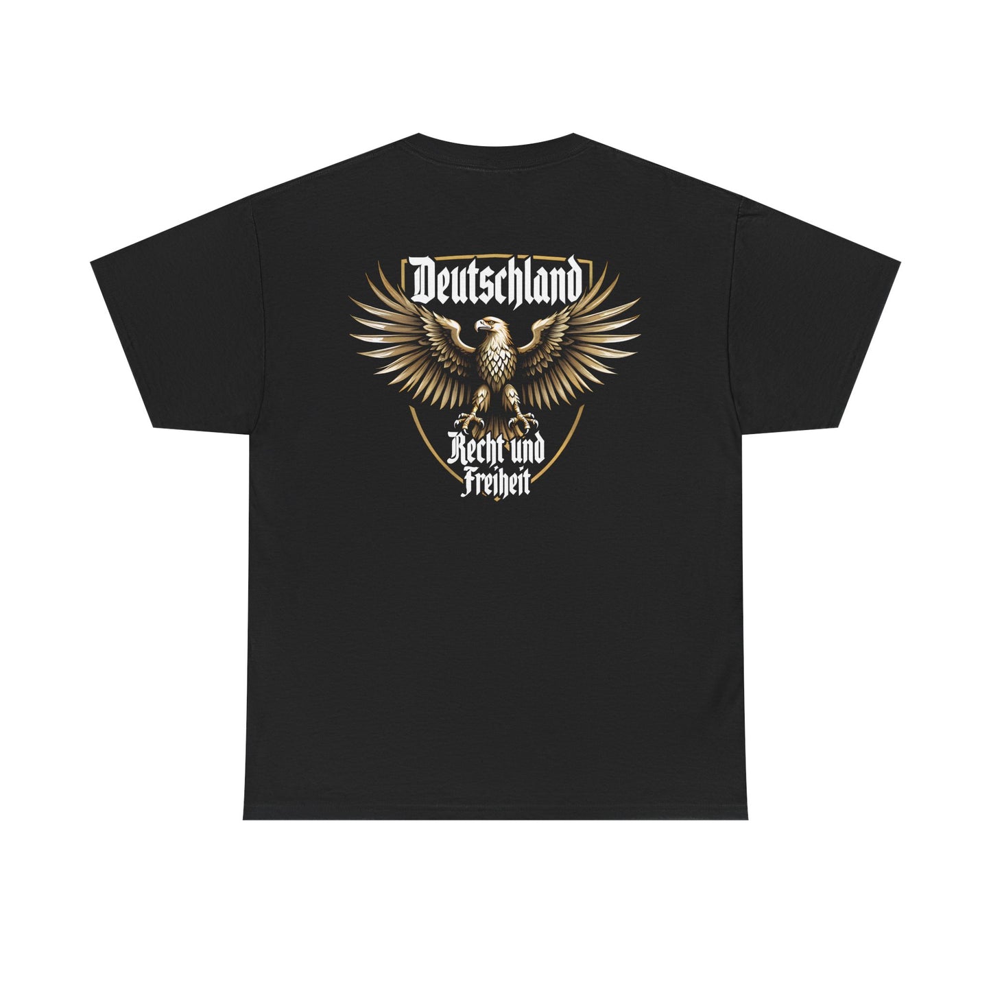 Unisex T-Shirt mit Adler und Spruch - Deutschland (Druck hinten)