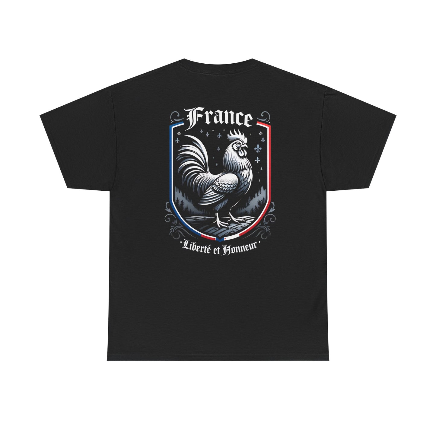 Unisex T-Shirt mit Hahn und Spruch - Frankreich