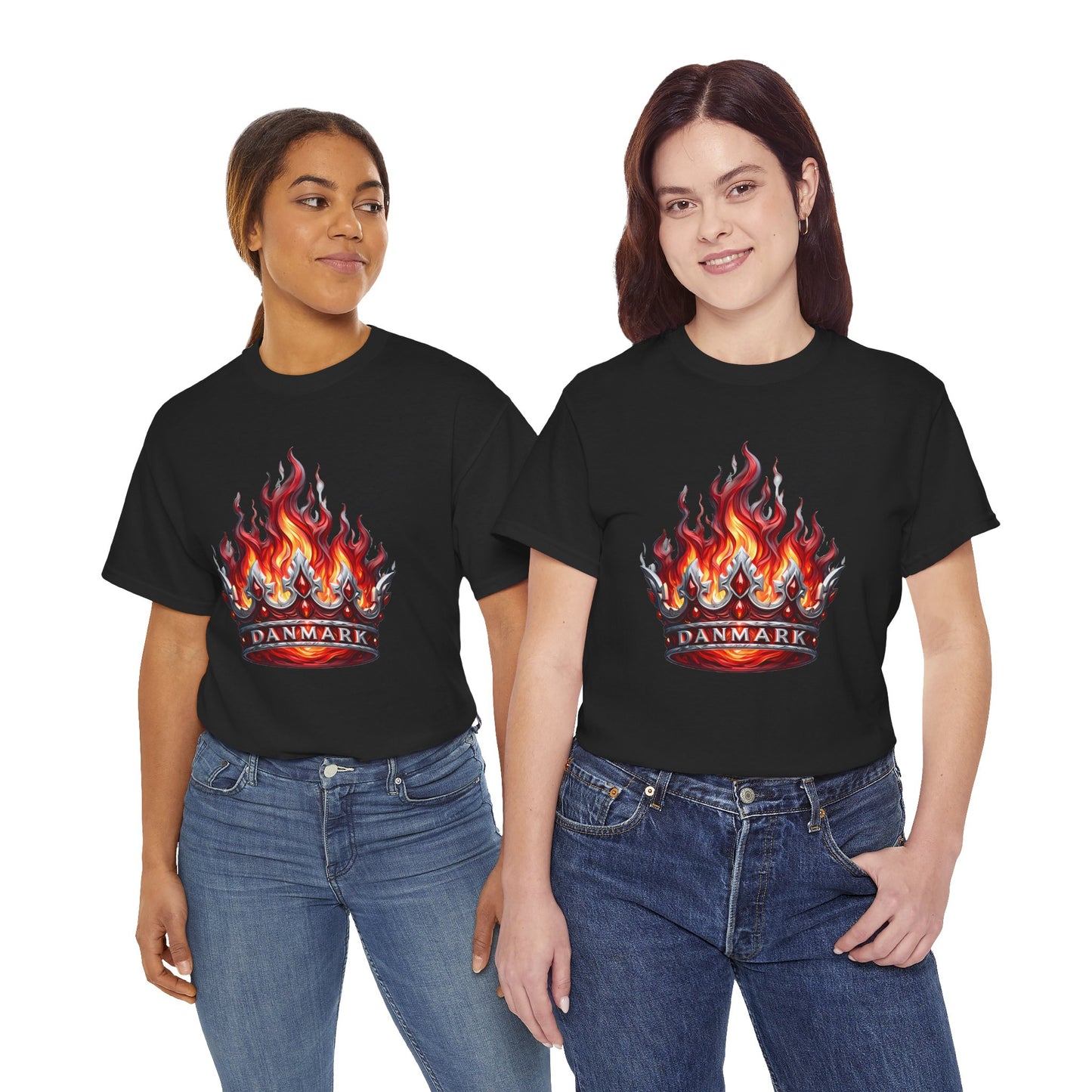 Unisex T-Shirt with Crown - Denmark