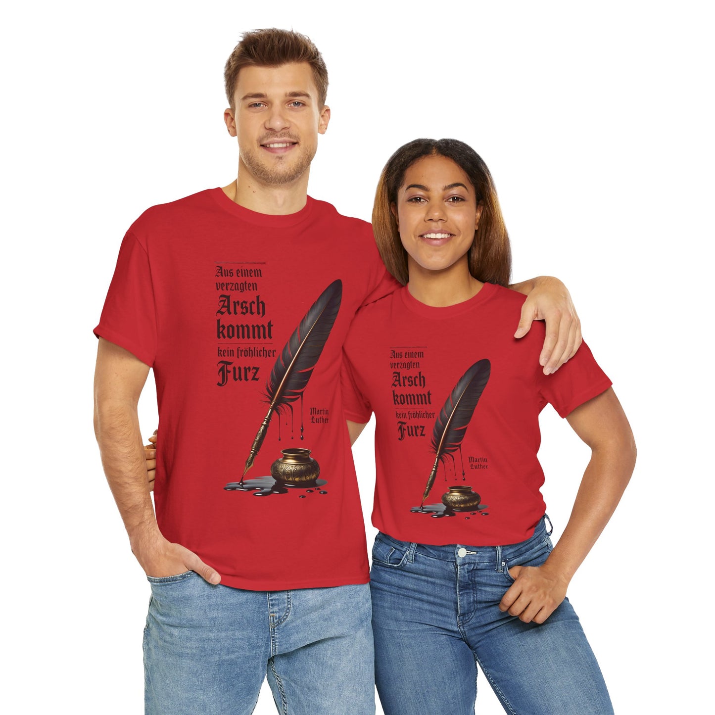 Unisex T-Shirt mit Zitat - Martin Luther