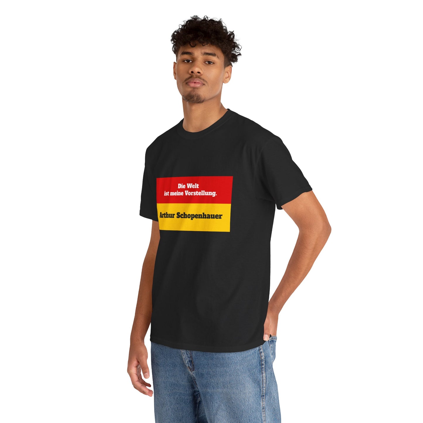 Unisex T-Shirt mit Zitat - Schopenhauer