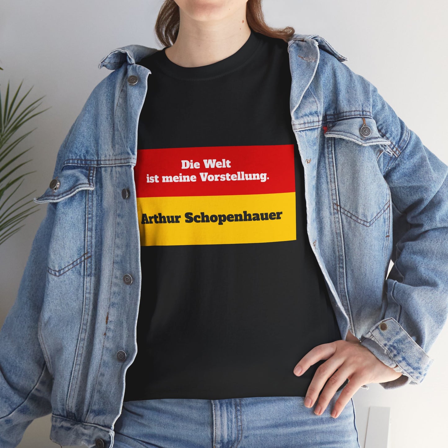 Unisex T-Shirt mit Zitat - Schopenhauer