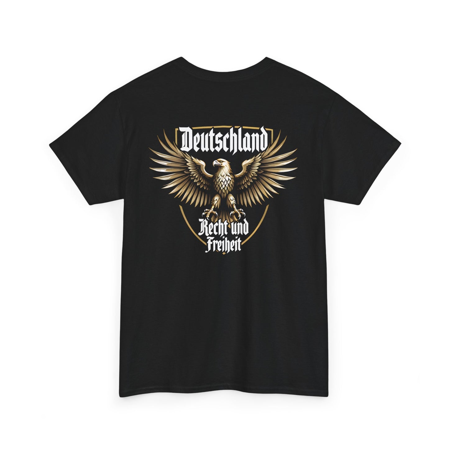 Unisex T-Shirt mit Adler und Spruch - Deutschland (Druck hinten)