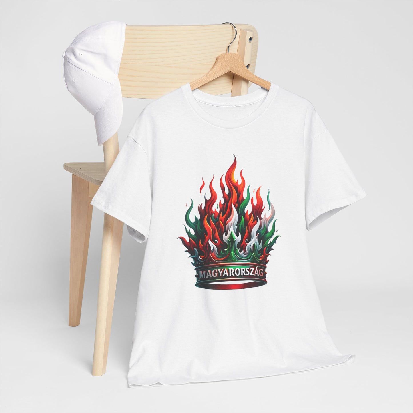 Unisex T-Shirt with Crown - Hungary