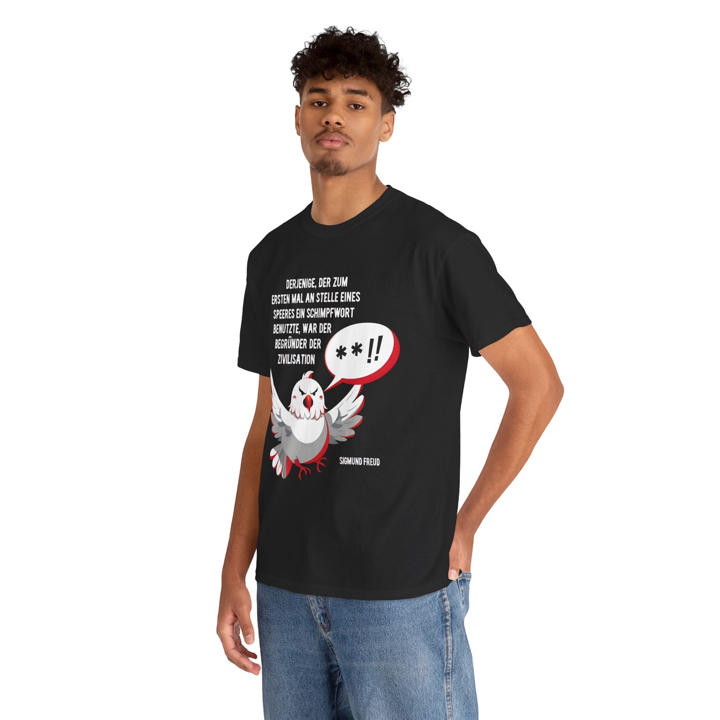 Unisex T-Shirt mit Friedenszitat - Sigmund Freud