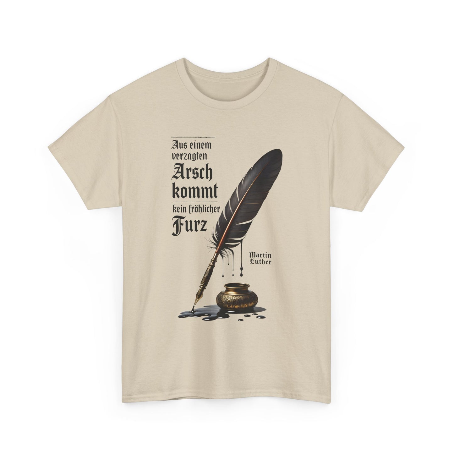 Unisex T-Shirt mit Zitat - Martin Luther