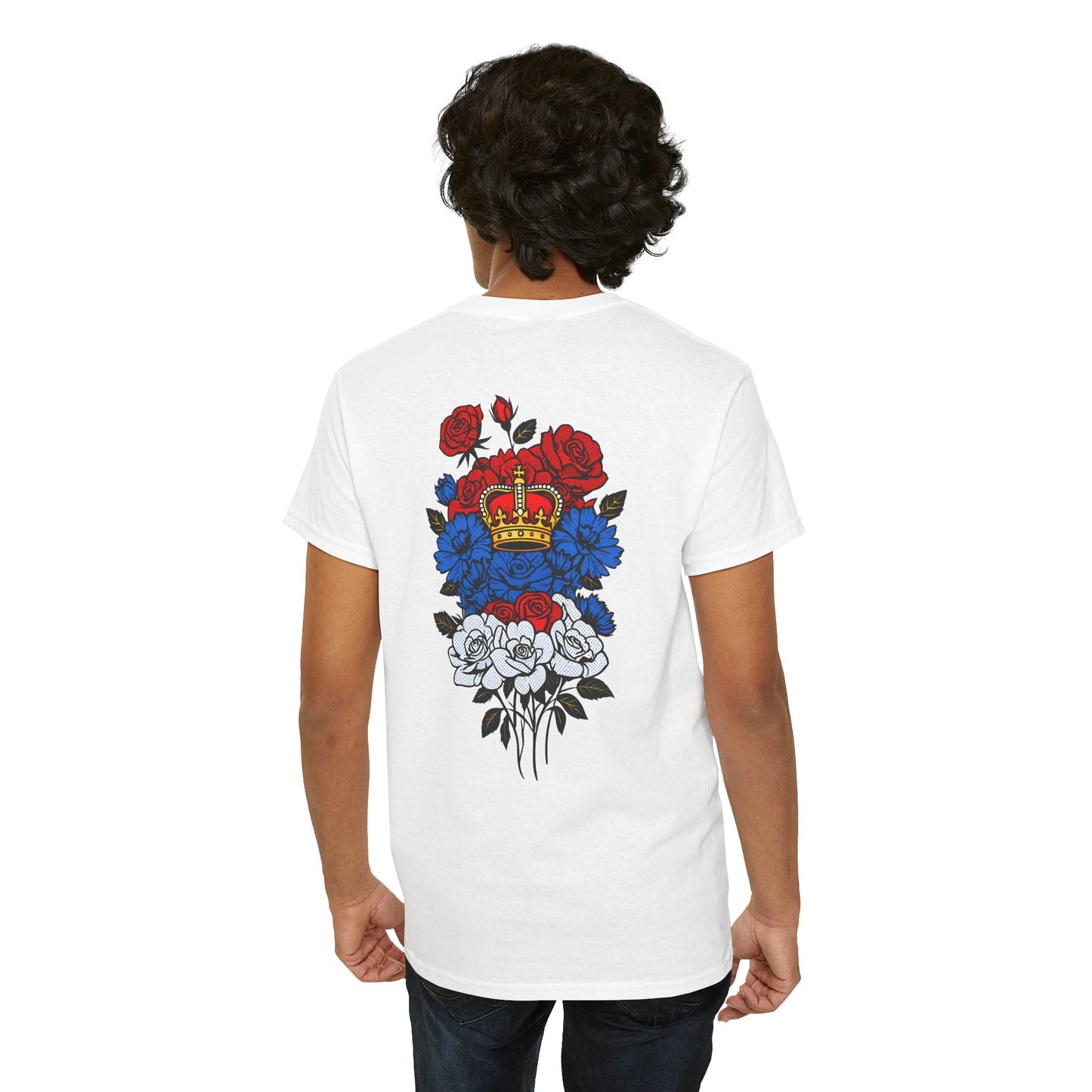 T-Shirt mit Blumen - Serbien (Druck hinten)