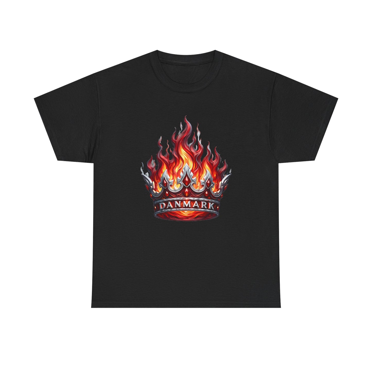Unisex T-Shirt with Crown - Denmark