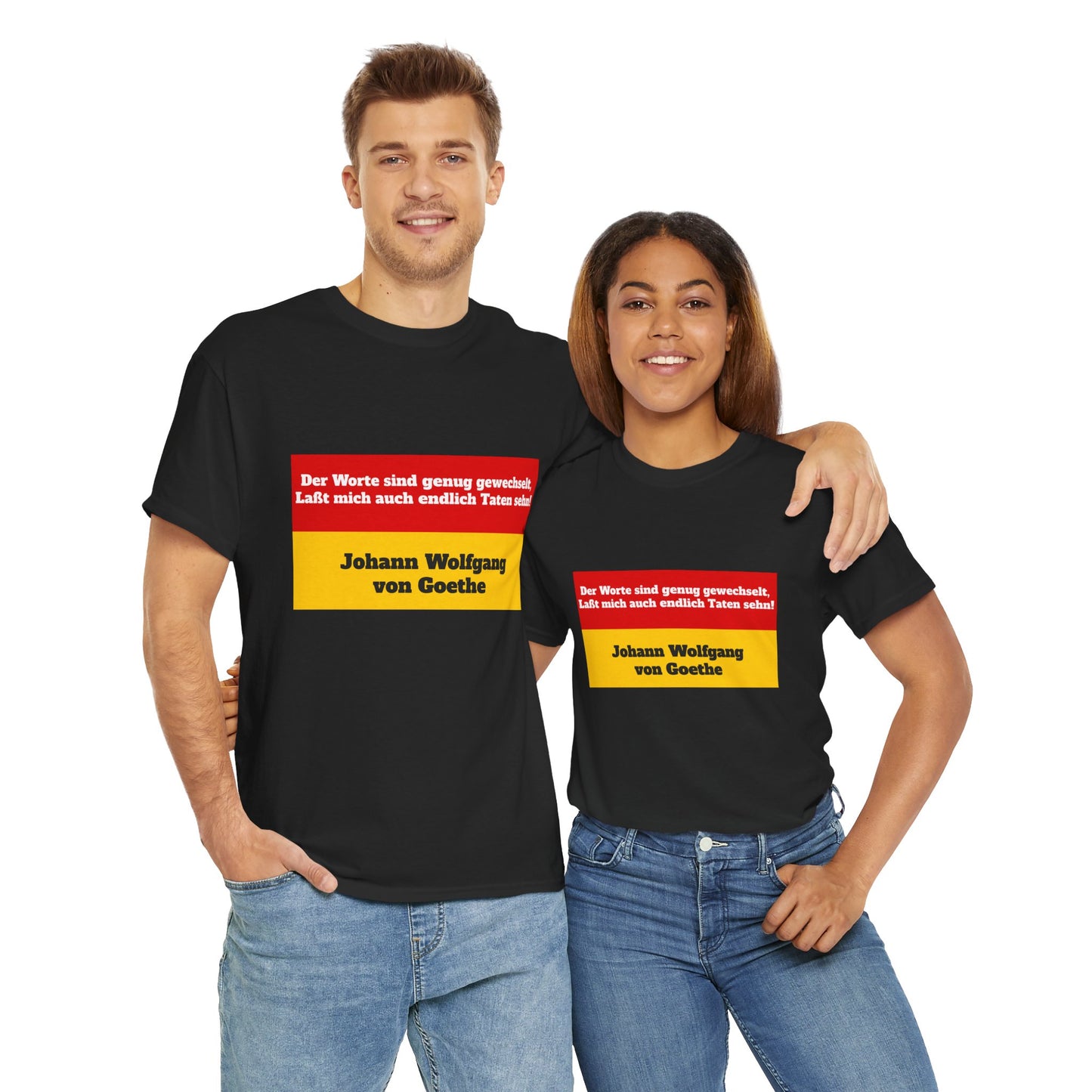 Unisex T-Shirt mit Zitat - Goethe