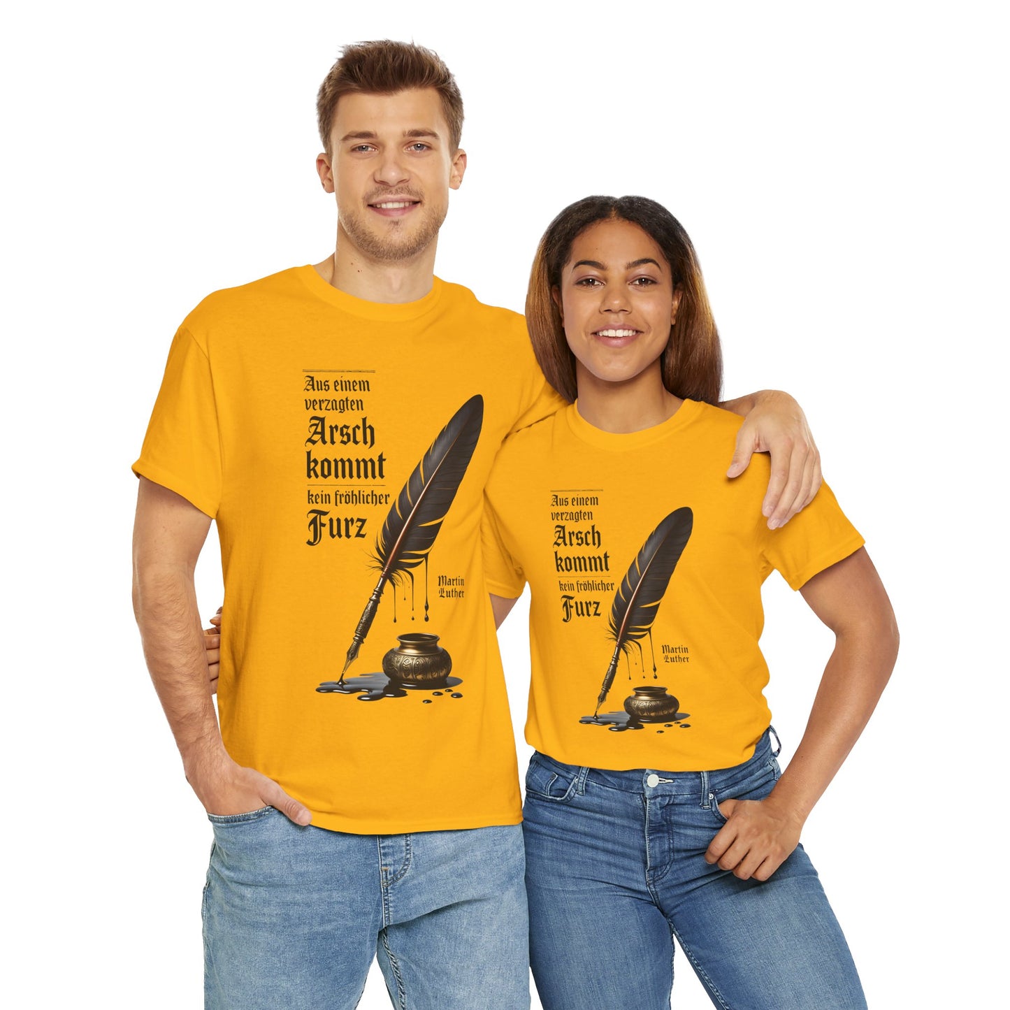 Unisex T-Shirt mit Zitat - Martin Luther
