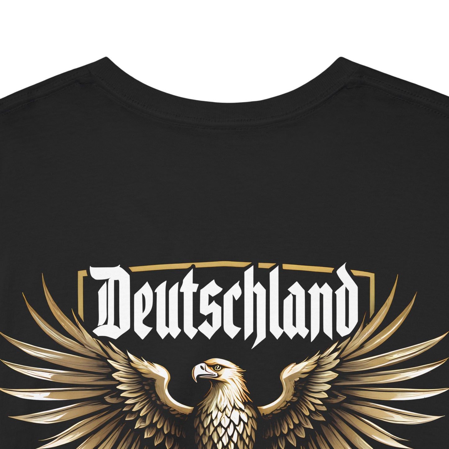 Unisex T-Shirt mit Adler und Spruch - Deutschland (Druck hinten)