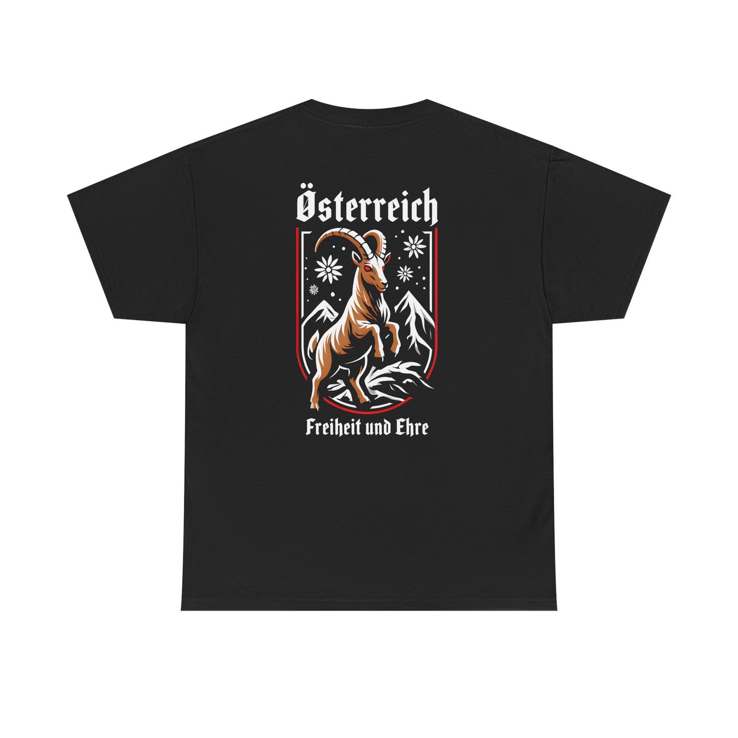 Unisex T-Shirt mit Steinbock und Spruch - Österreich