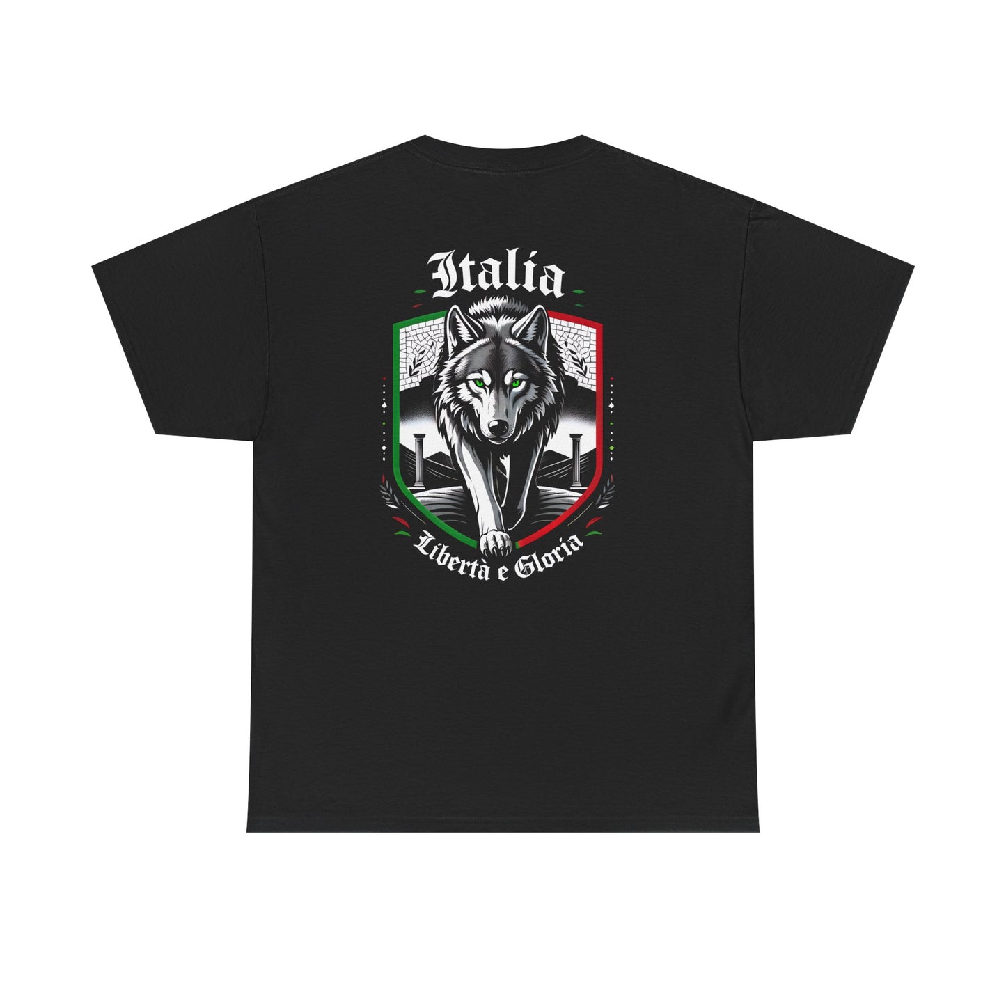 Unisex T-Shirt mit Wolf und Spruch - Italien