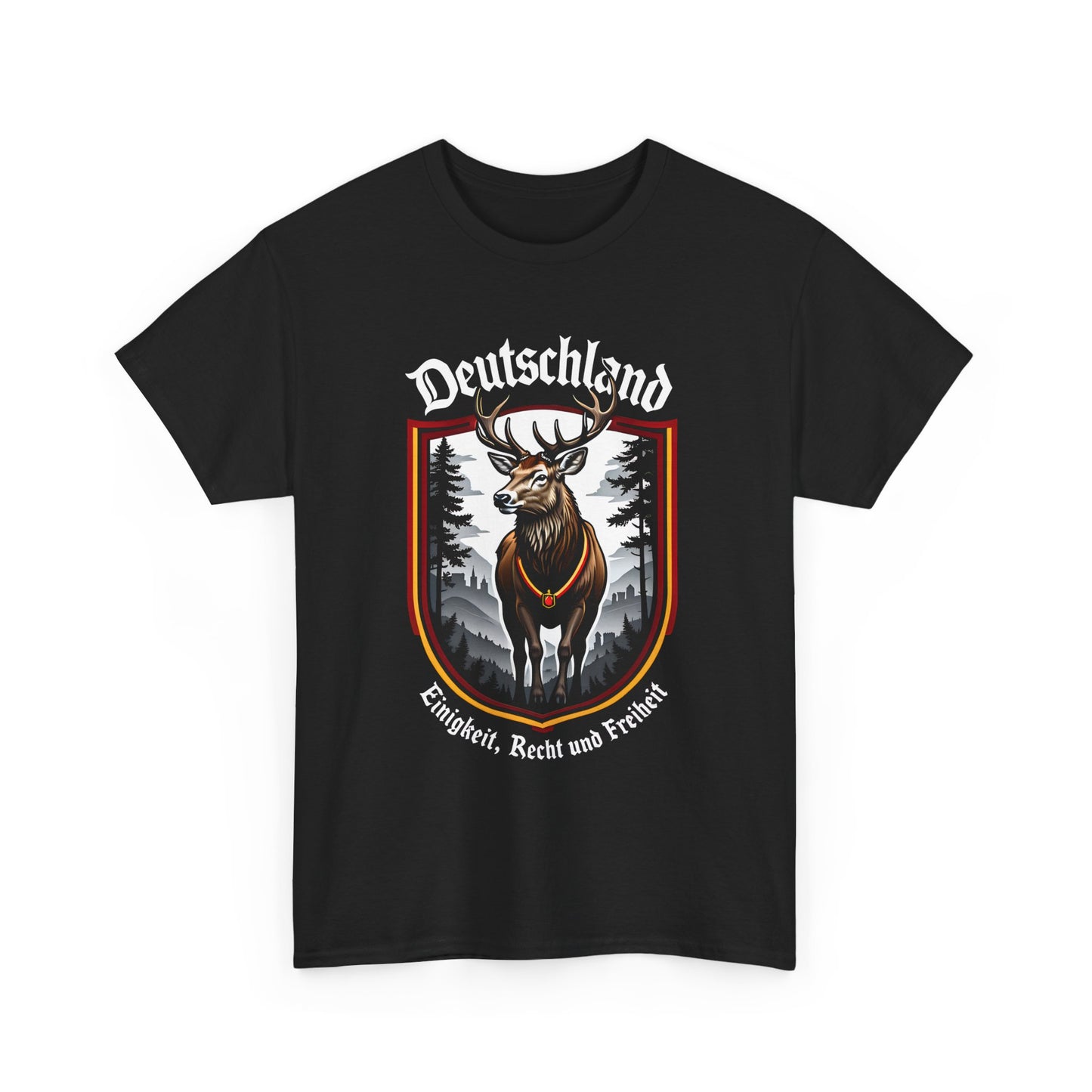 Unisex T-Shirt mit Hirsch und Spruch - Deutschland