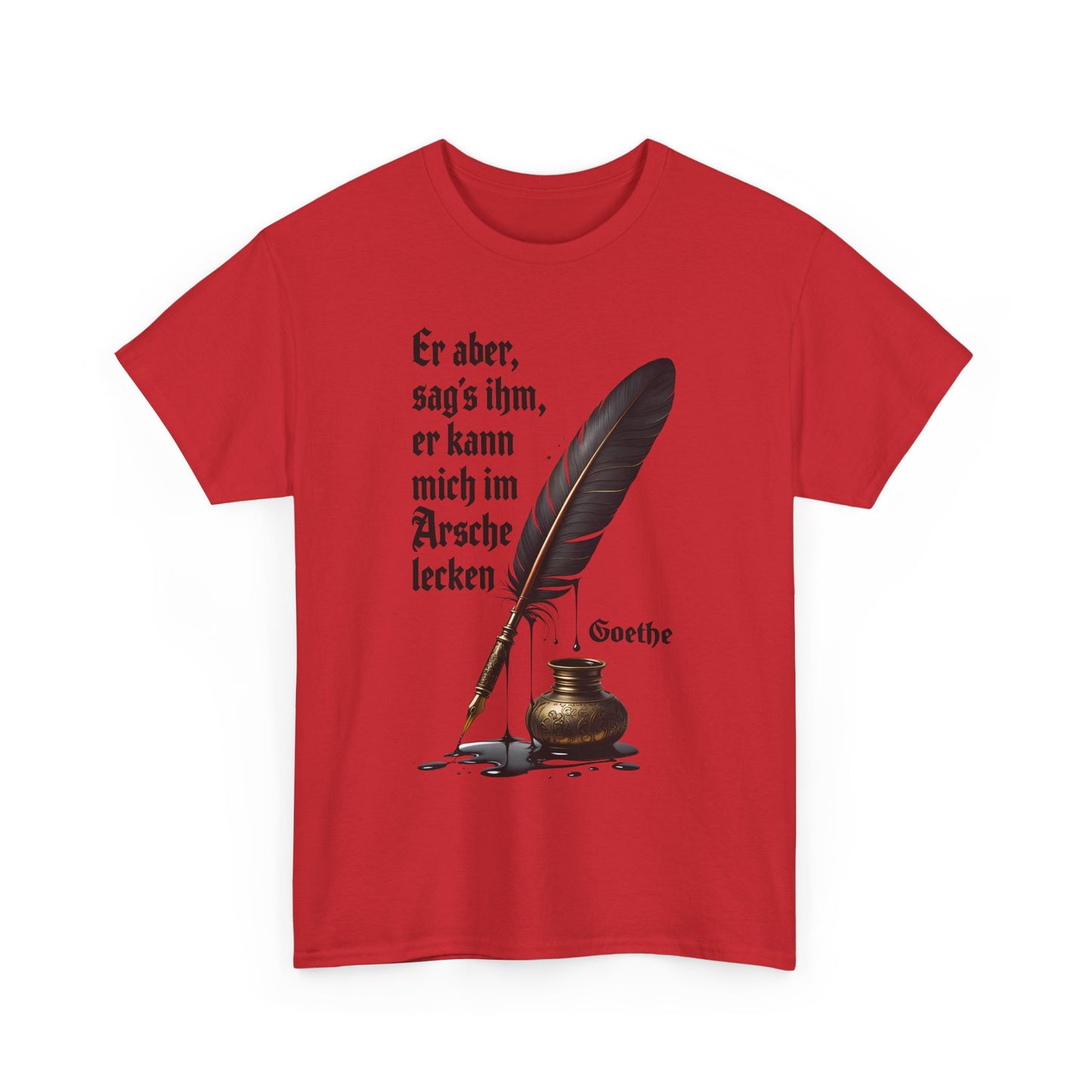 Unisex T-Shirt mit Zitat - Goethe