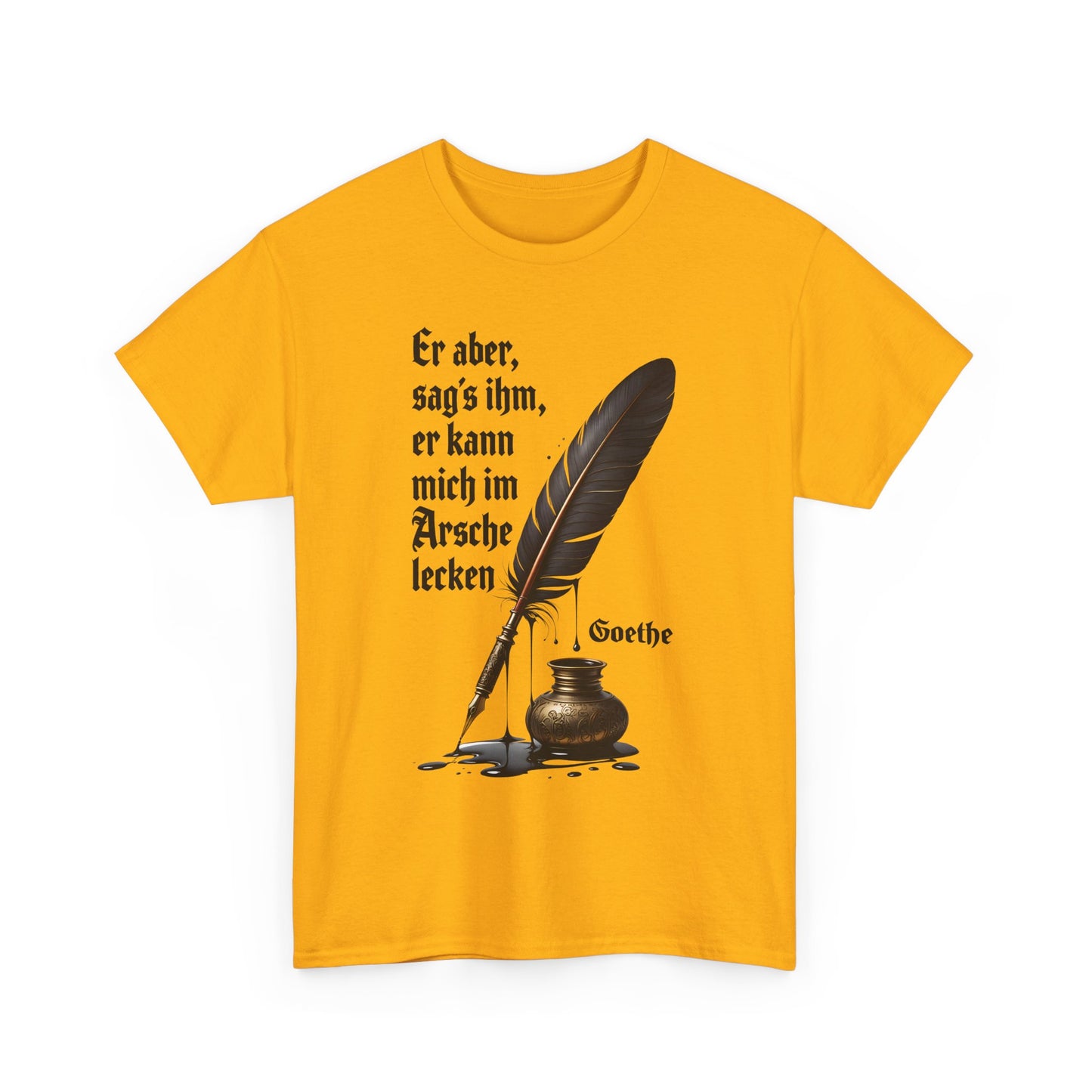 Unisex T-Shirt mit Zitat - Goethe