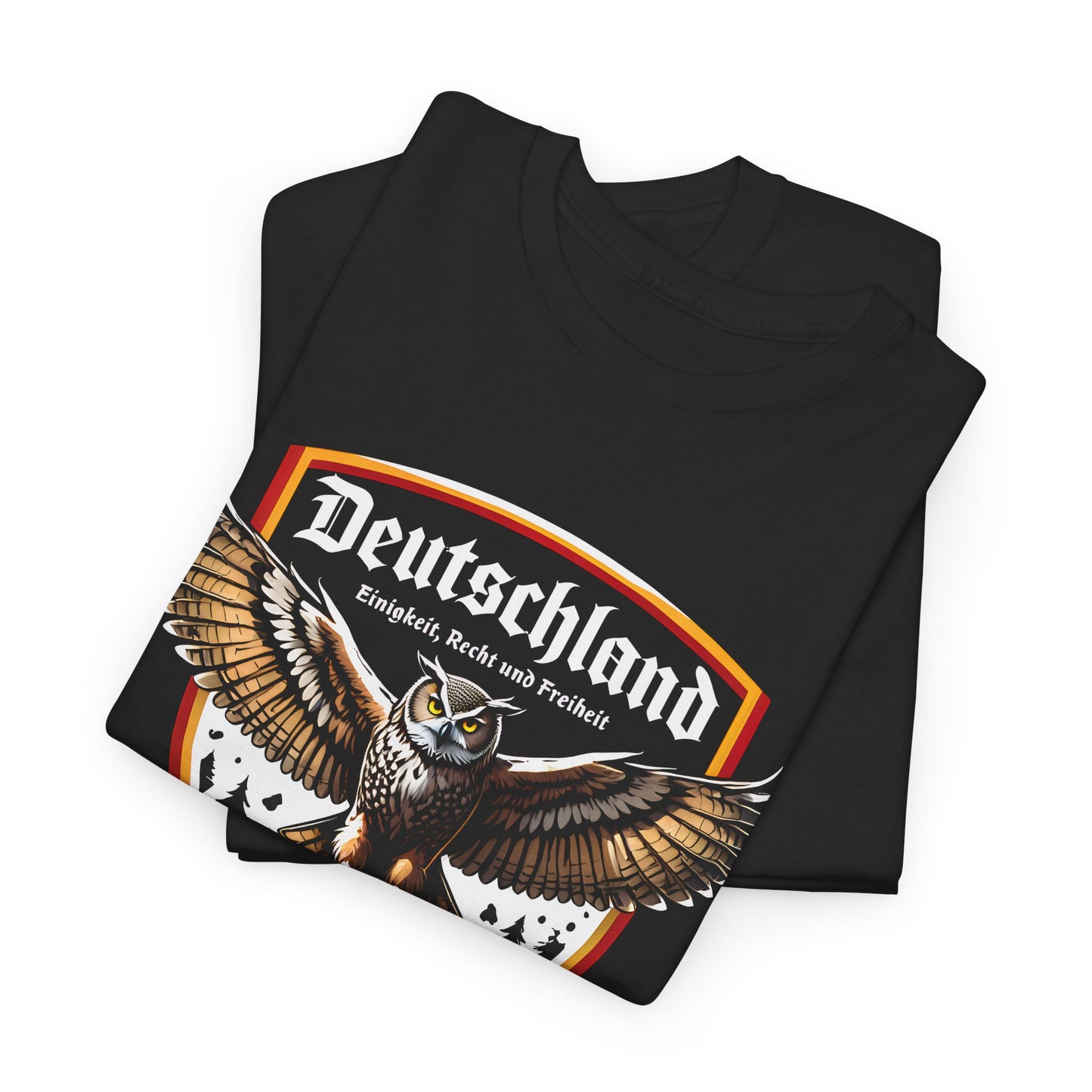 Unisex T-Shirt mit Uhu und Spruch - Deutschland