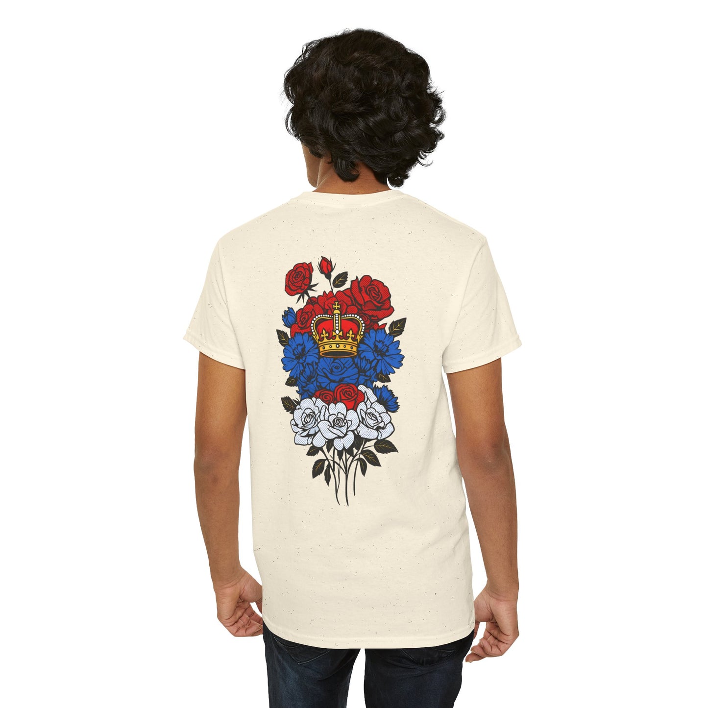 T-Shirt mit Blumen - Serbien (Druck hinten)