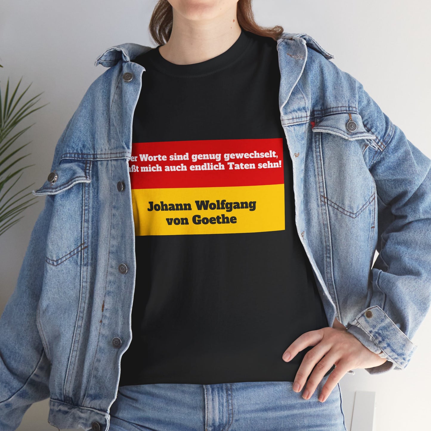 Unisex T-Shirt mit Zitat - Goethe