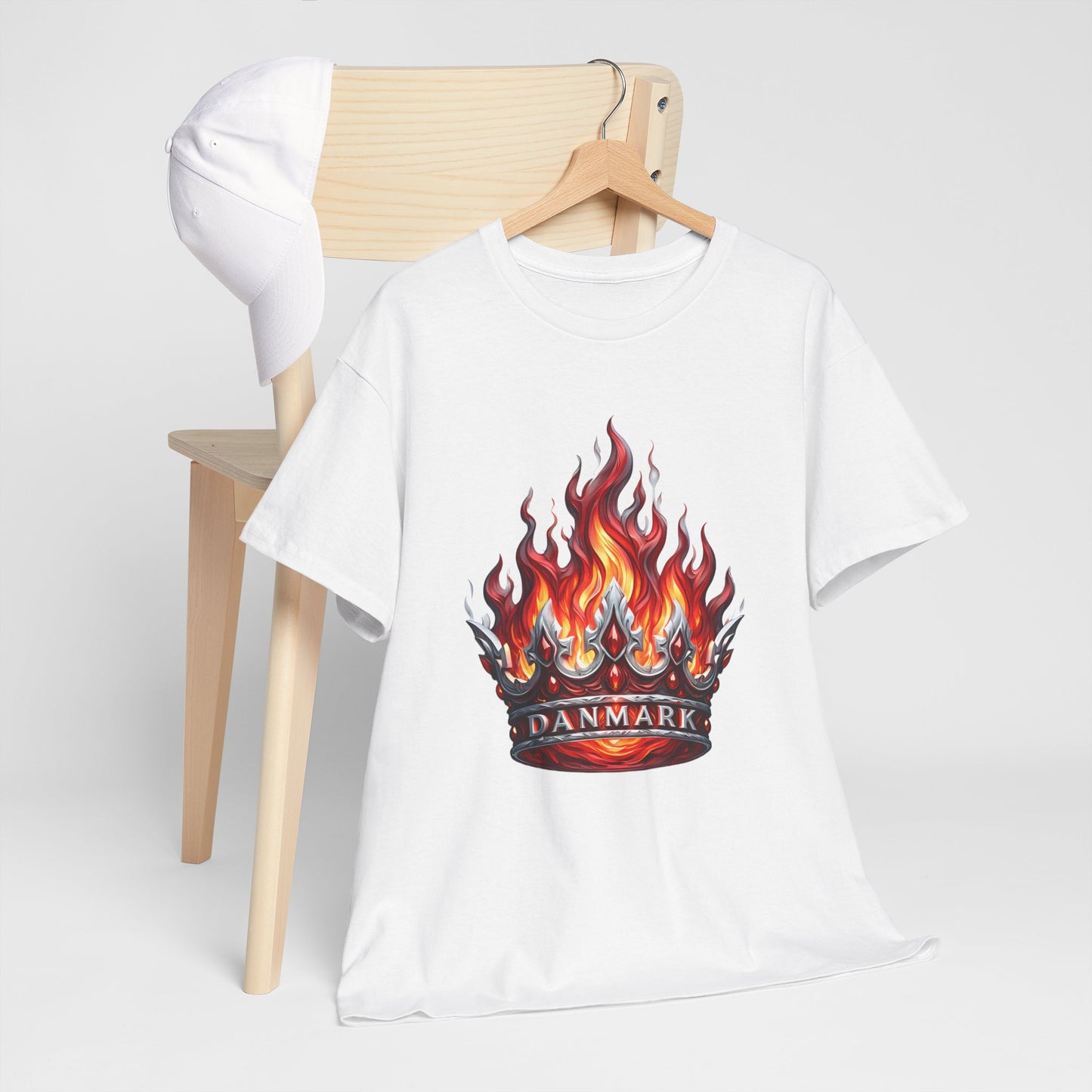 Unisex T-Shirt with Crown - Denmark