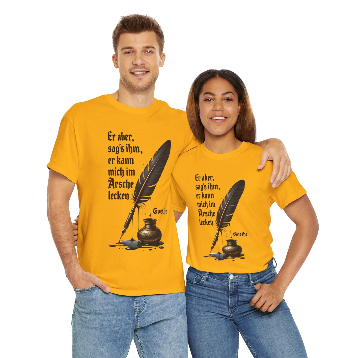 Unisex T-Shirt mit Zitat - Goethe
