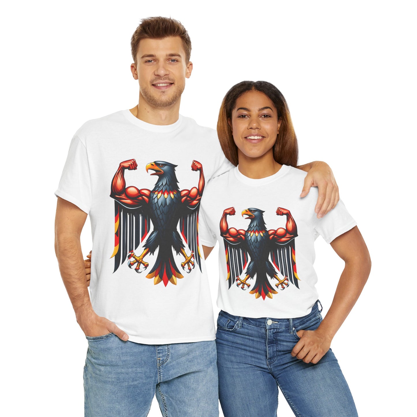 Unisex T-Shirt mit starkem Adler