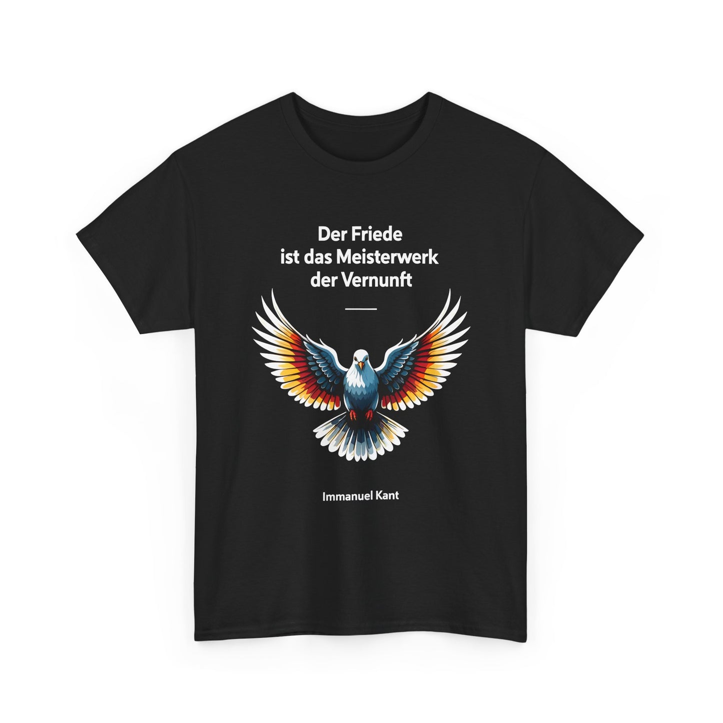 Unisex T-Shirt mit Taube und Zitat - Kant