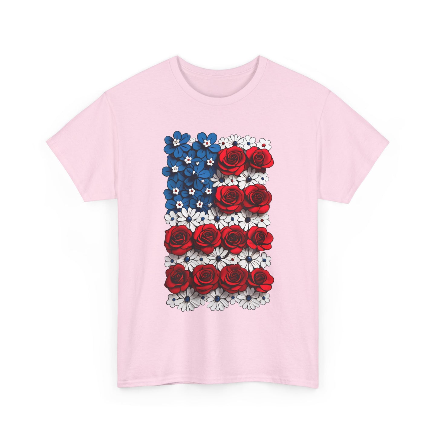 Unisex T-Shirt mit Blumen - US