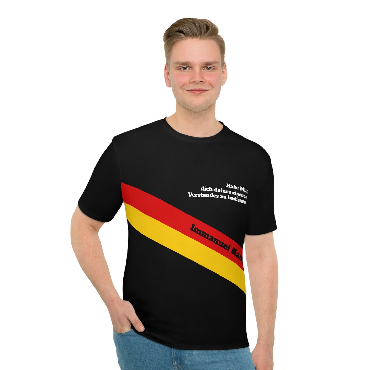 Loose men's T-shirt with saying - Kant
