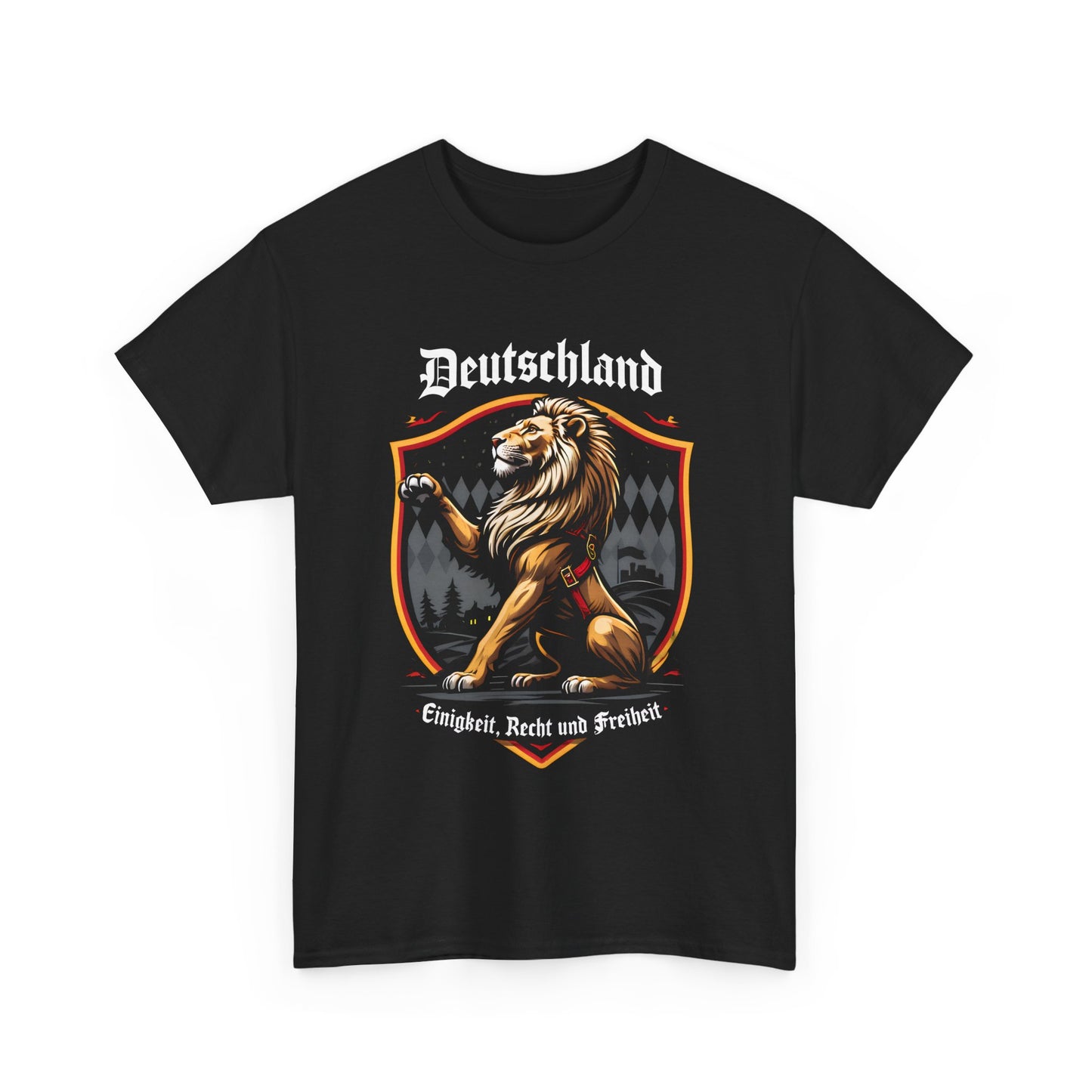 Unisex T-Shirt mit Löwe und Spruch - Deutschland