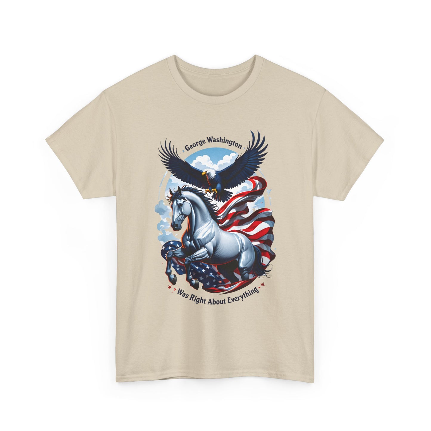 Unisex T-Shirt mit Georg Washington Spruch - USA