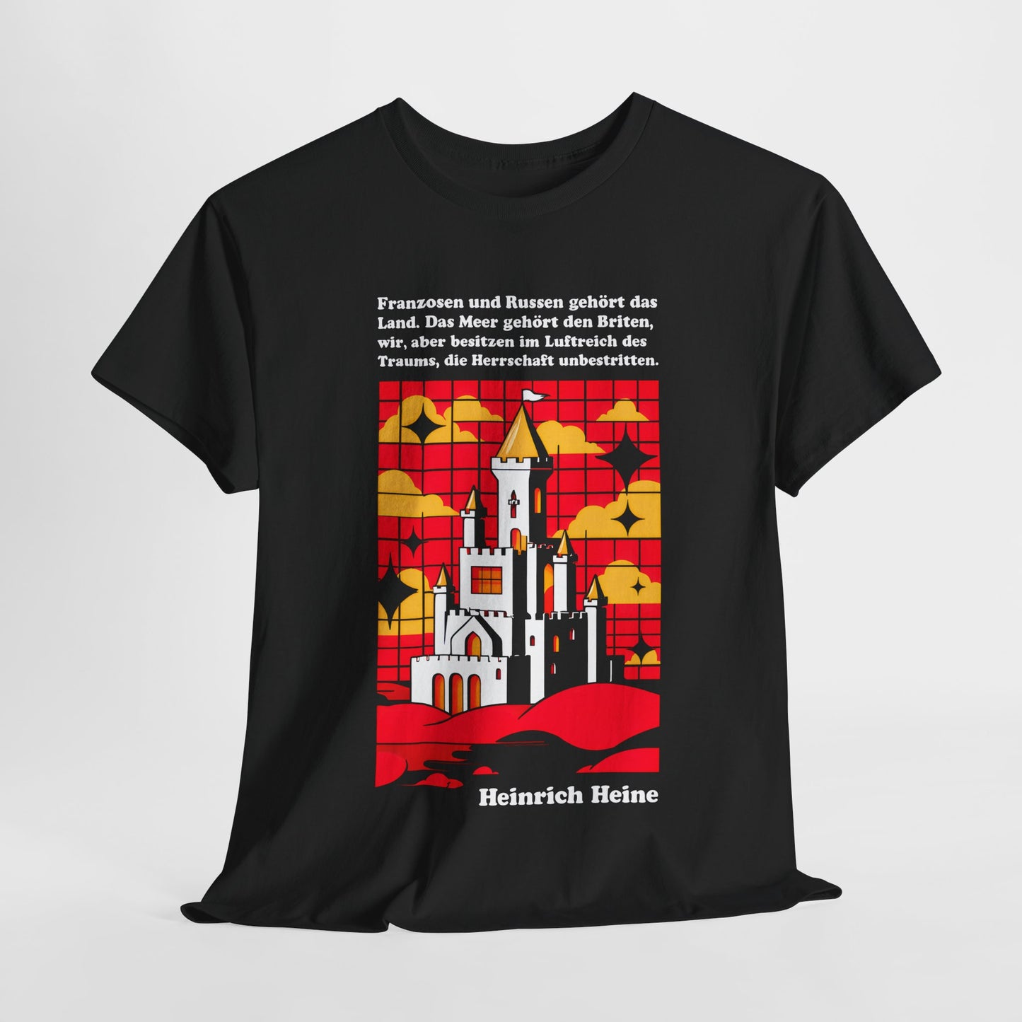 Unisex T-Shirt mit Zitat - Heinrich Heine