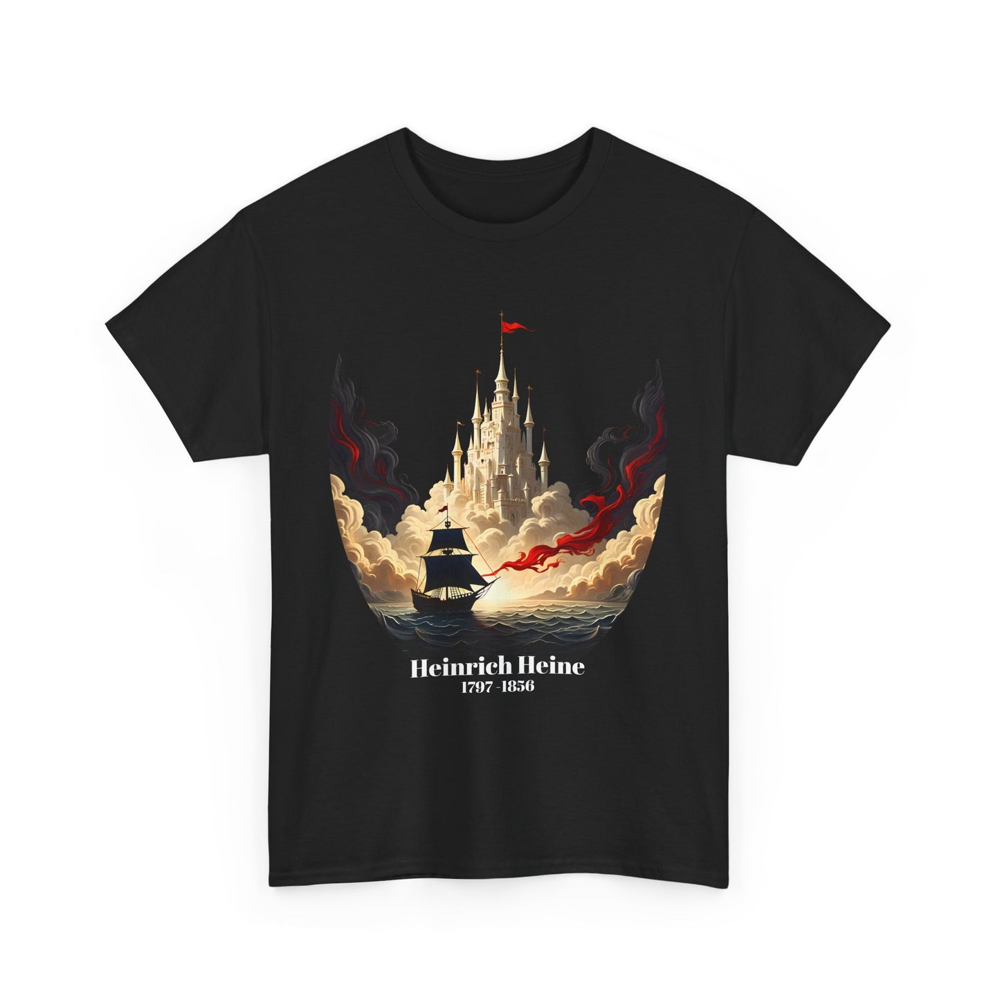 Unisex T-Shirt mit Traumschloss - Heinrich Heine