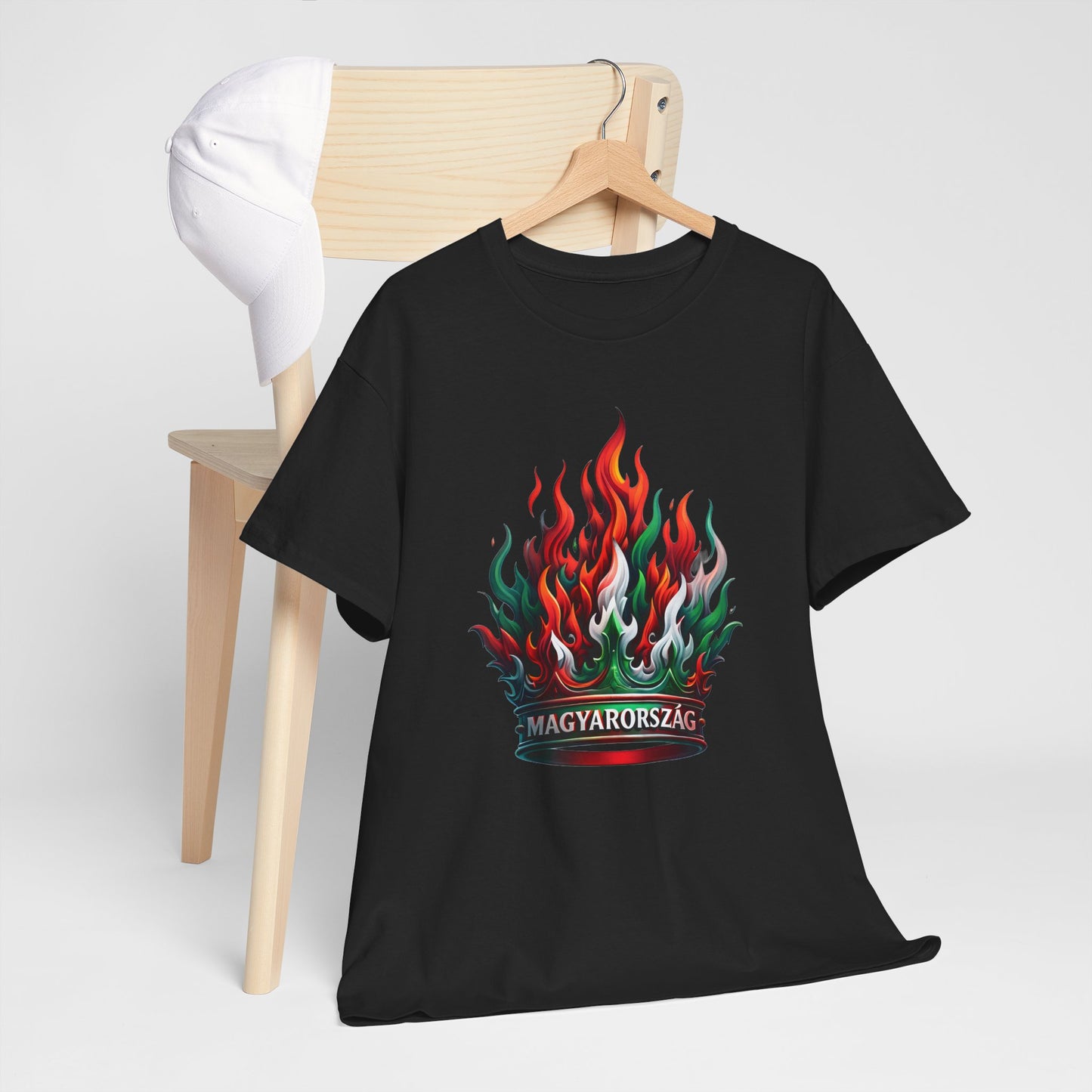 Unisex T-Shirt with Crown - Hungary
