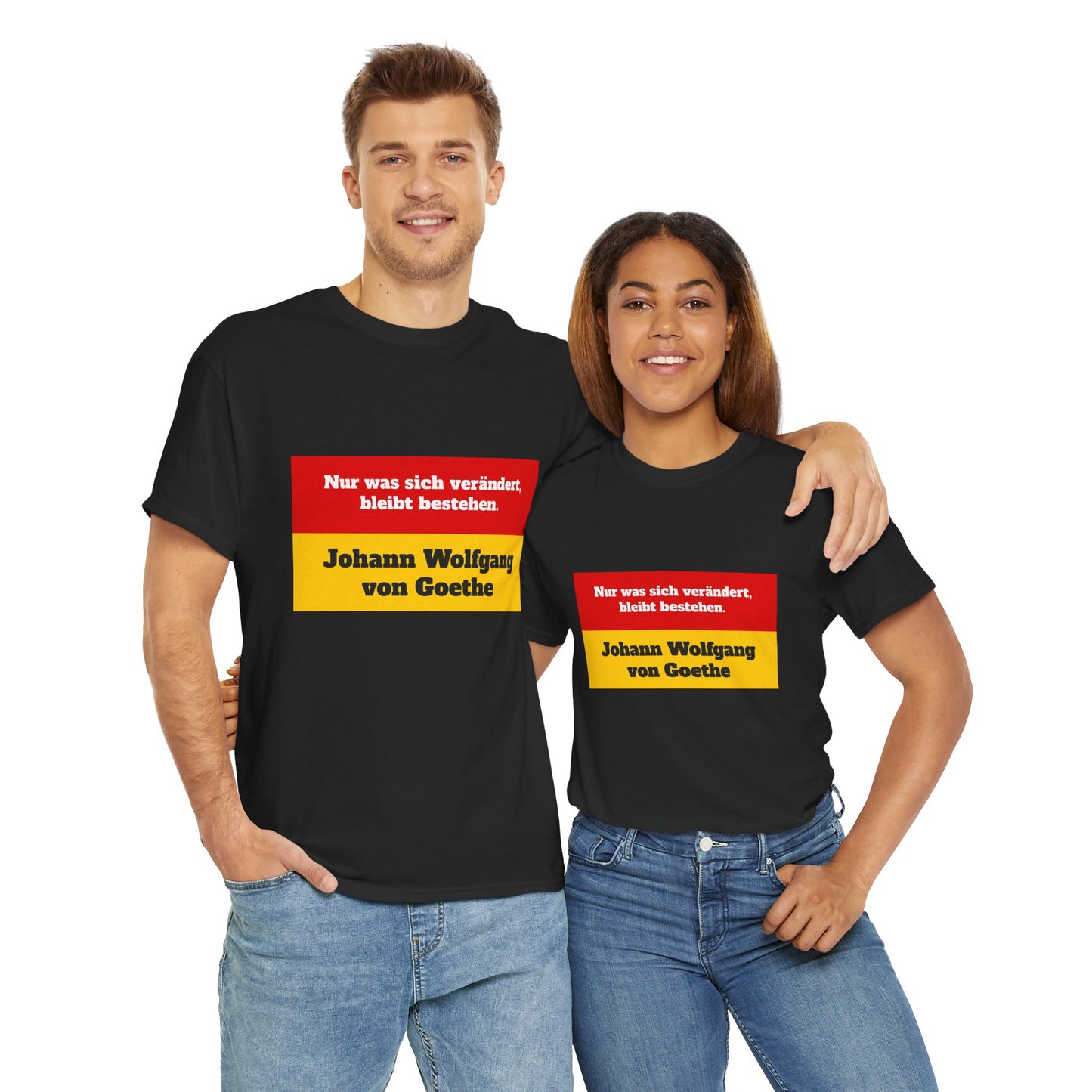 Unisex T-Shirt mit Zitat - Goethe