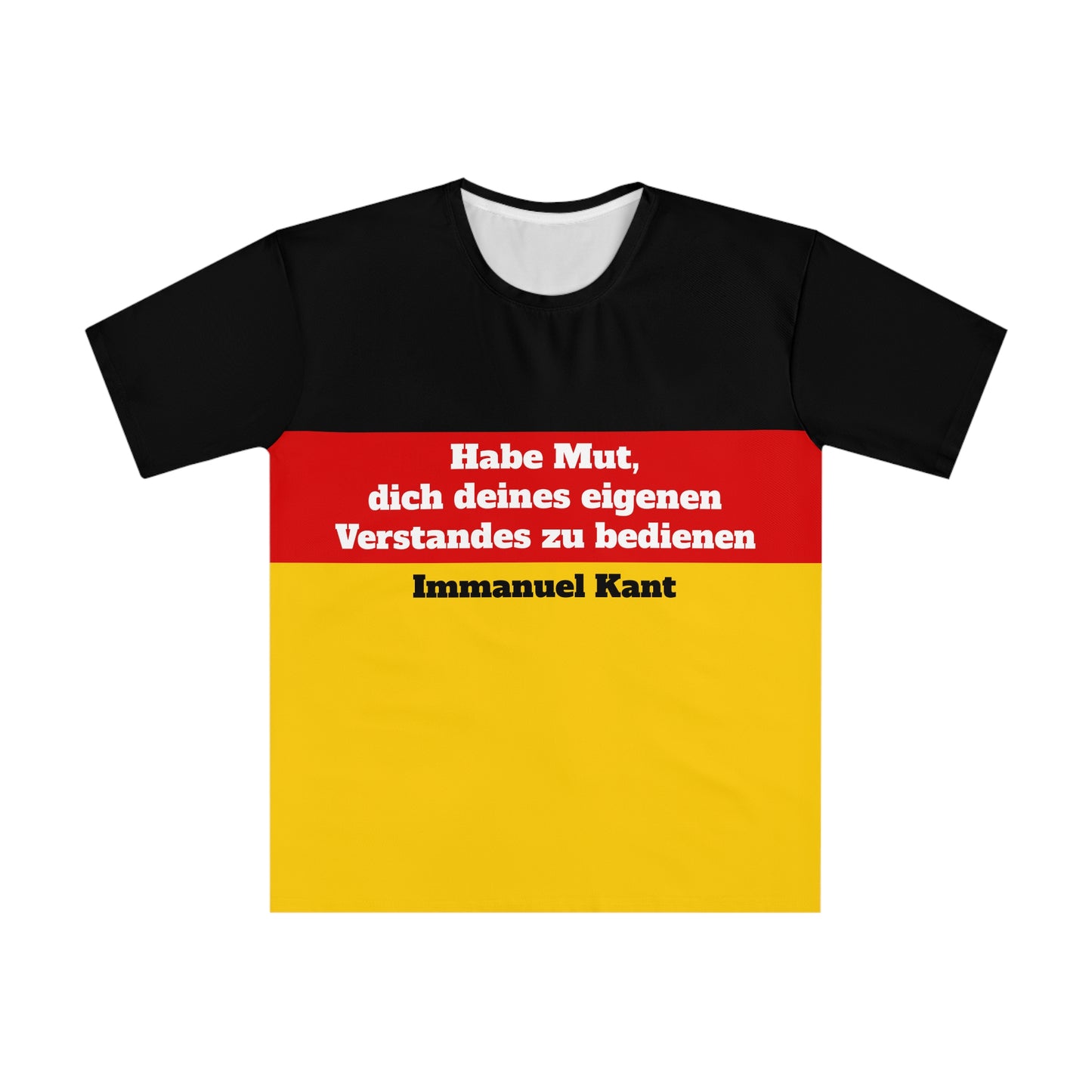 Loose men's T-shirt with saying - Kant