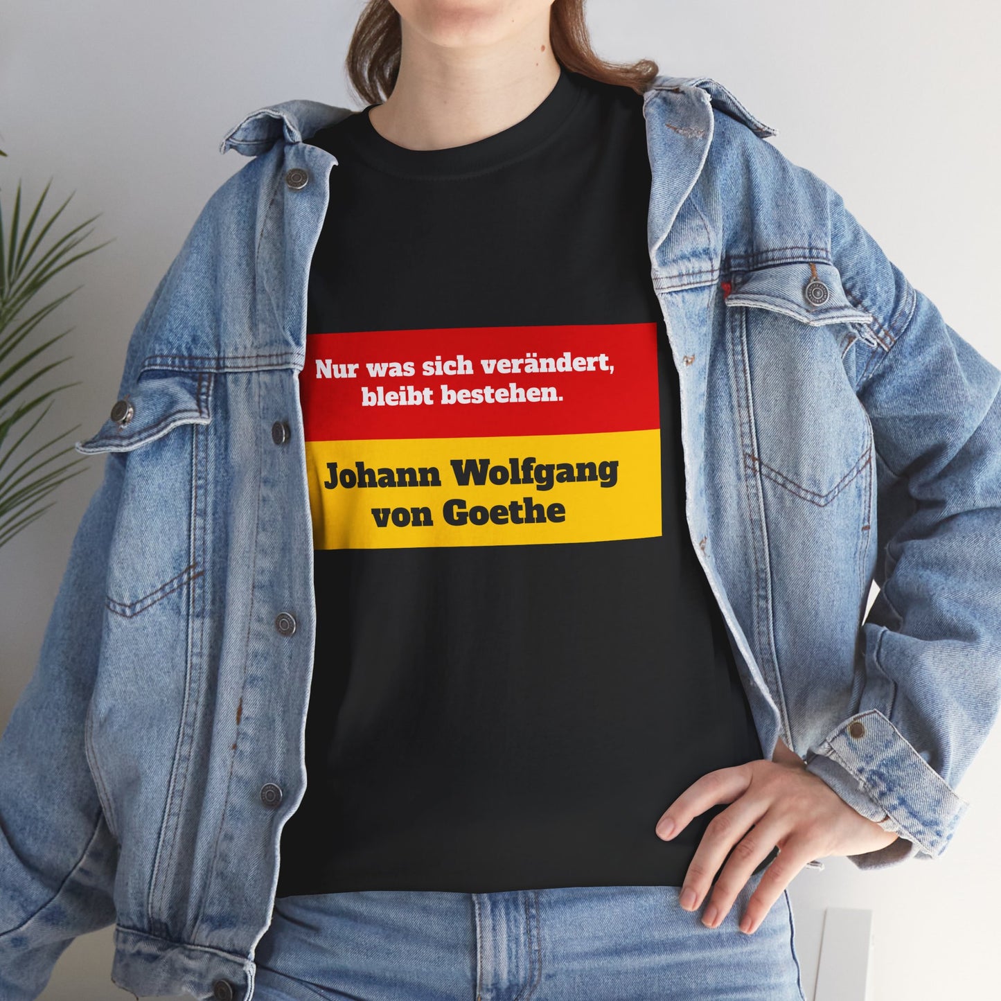 Unisex T-Shirt mit Zitat - Goethe